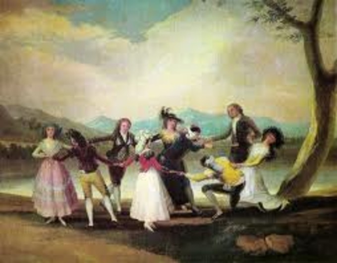 La gallina ciega Francisco de Goya, 1789 Óleo sobre lienzo • Rococó 269 cm × 350 cm Museo del Prado