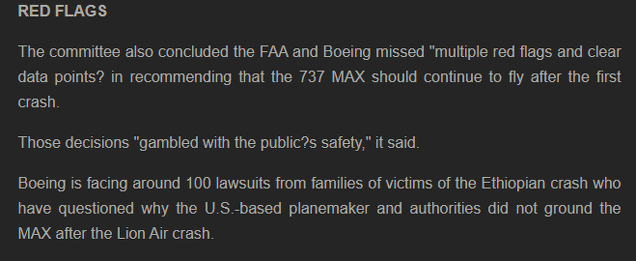 Casa de representantes reclama a Boeing y la FAA